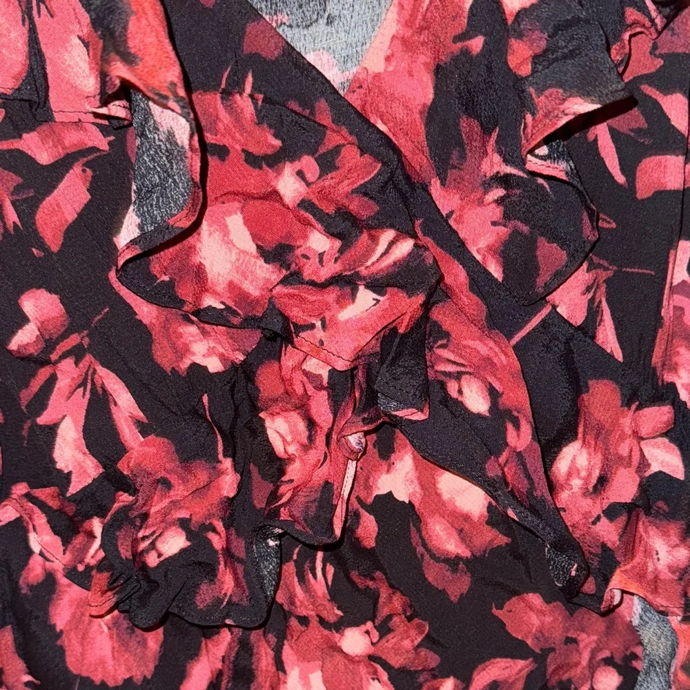 A New Day Black and Red Floral Maxi Dress - Picture 3 of 3